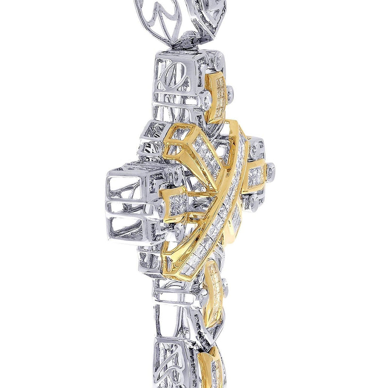 Diamond Cross Pendant| 4.22 Carats| 26.39 Grams