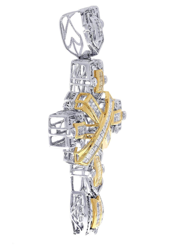Diamond Cross Pendant| 4.22 Carats| 26.39 Grams