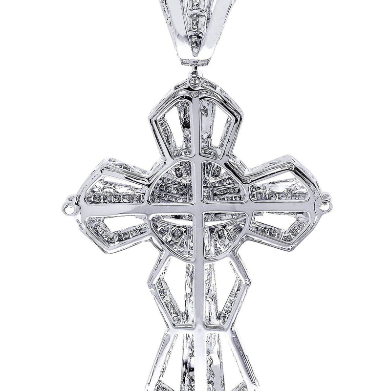 Diamond Cross Pendant| 3.55 Carats| 31.62 Grams