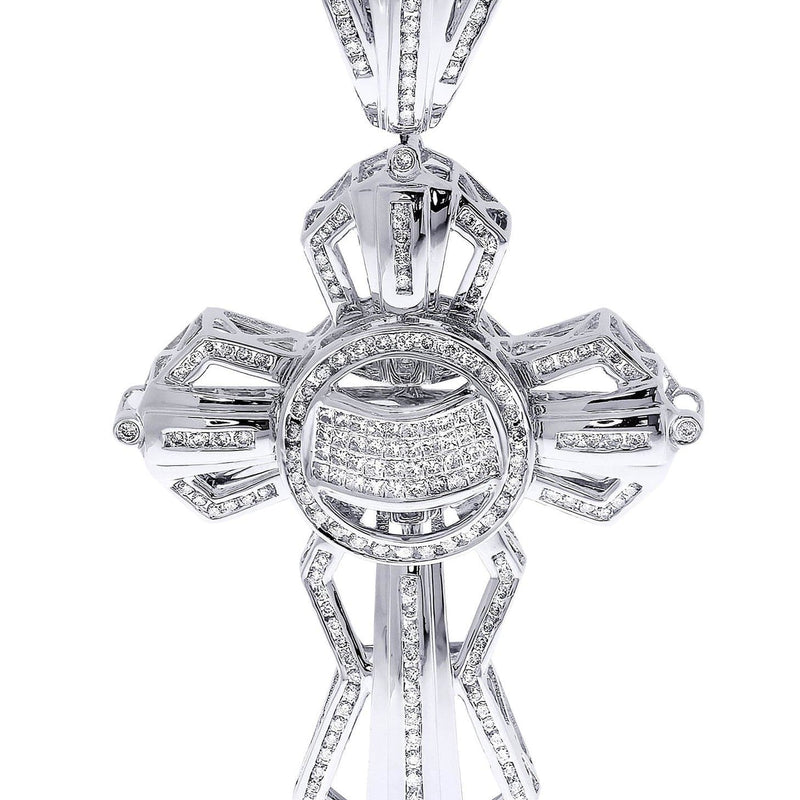 Diamond Cross Pendant| 3.55 Carats| 31.62 Grams