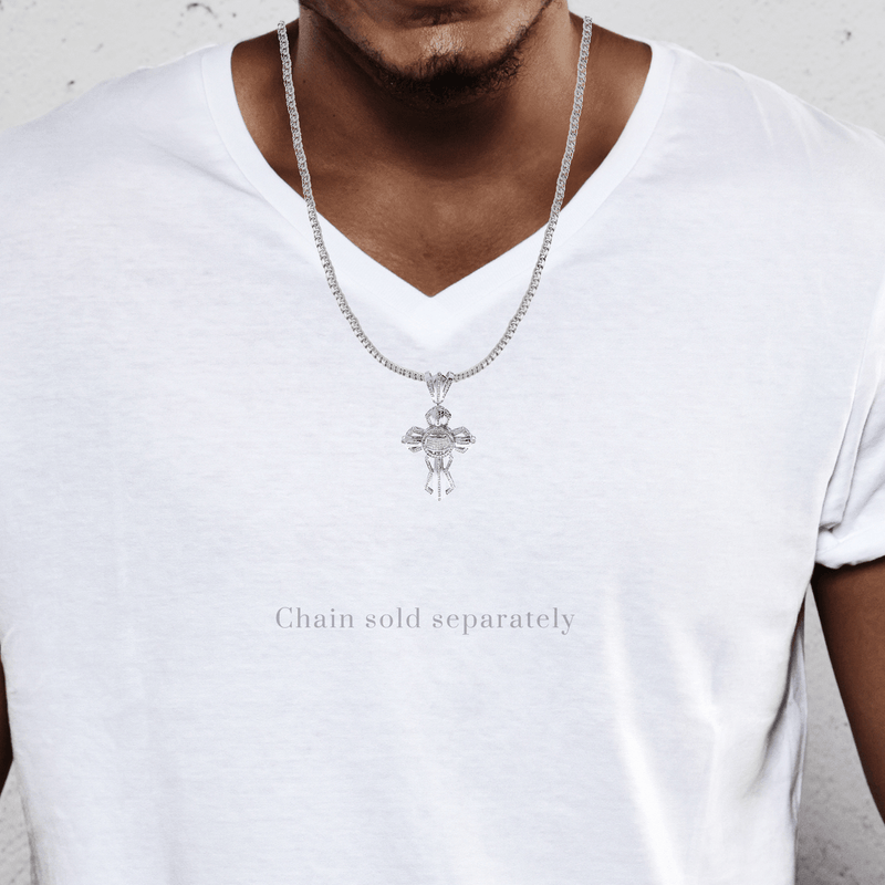 Diamond Cross Pendant| 3.55 Carats| 31.62 Grams
