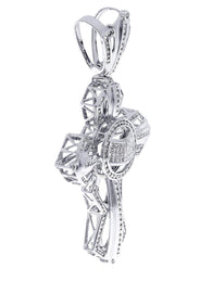 Diamond Cross Pendant| 3.55 Carats| 31.62 Grams