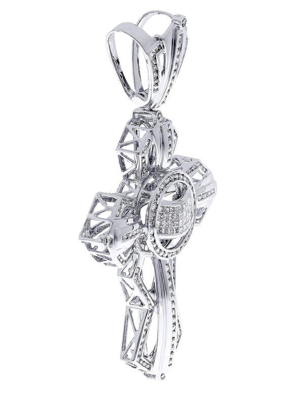 Diamond Cross Pendant| 3.55 Carats| 31.62 Grams