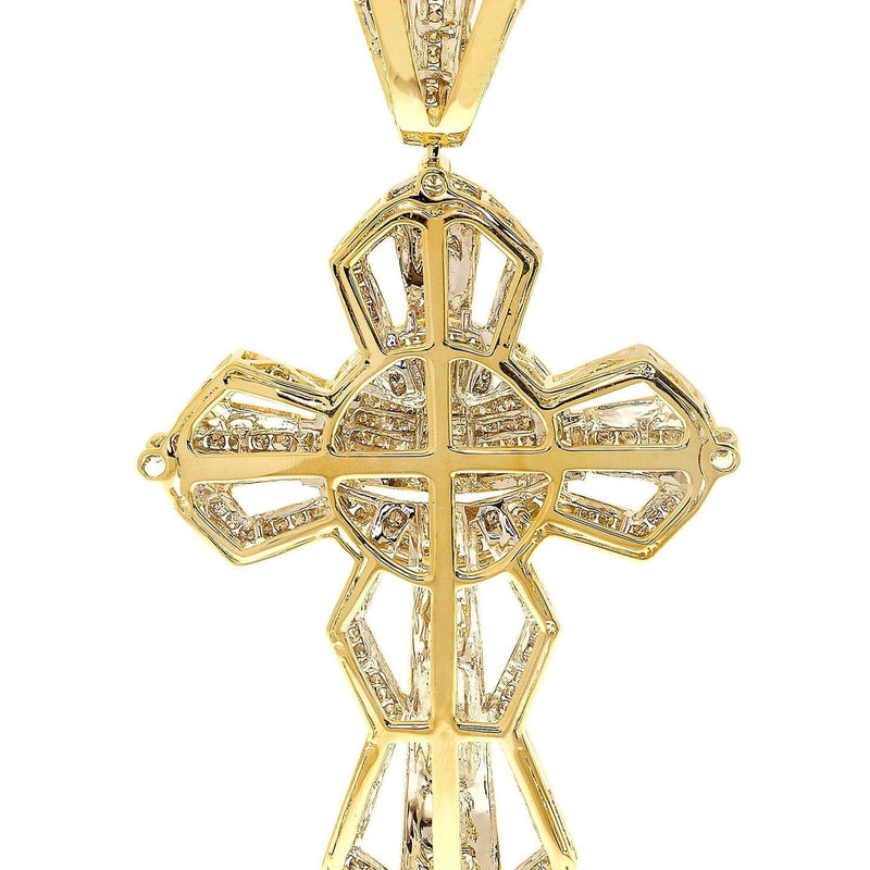 Diamond Cross Pendant| 3.57 Carats| 31.49 Grams