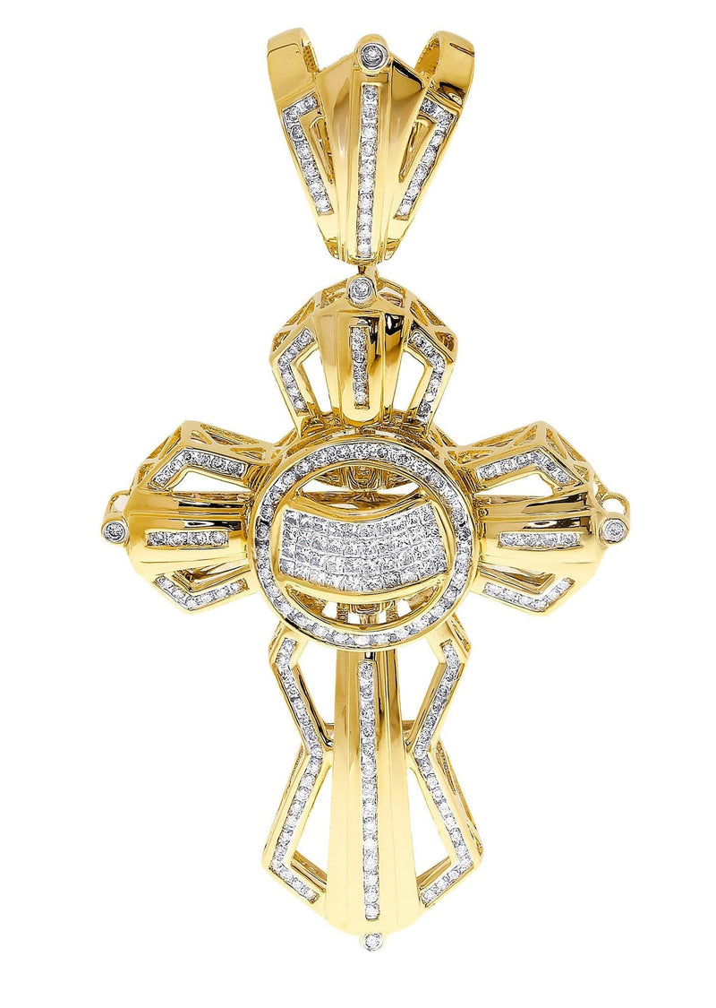Diamond Cross Pendant| 3.57 Carats| 31.49 Grams