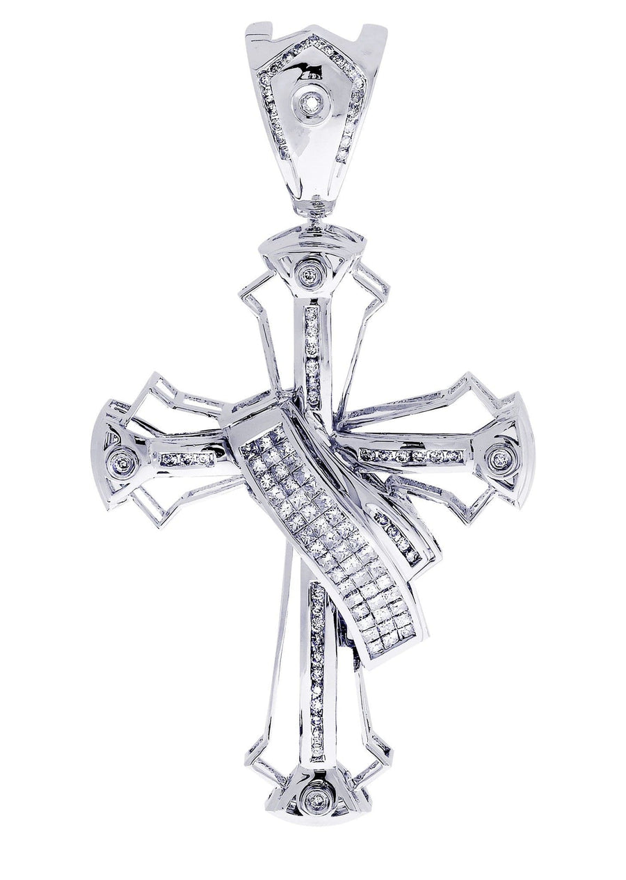 Diamond Cross Pendant| 1.65 Carats| 18.02 Grams