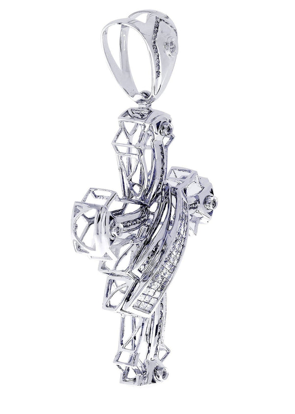 Diamond Cross Pendant| 1.65 Carats| 18.02 Grams