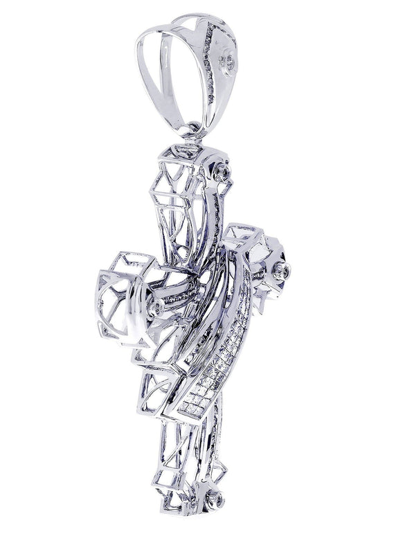 Diamond Cross Pendant| 1.65 Carats| 18.02 Grams