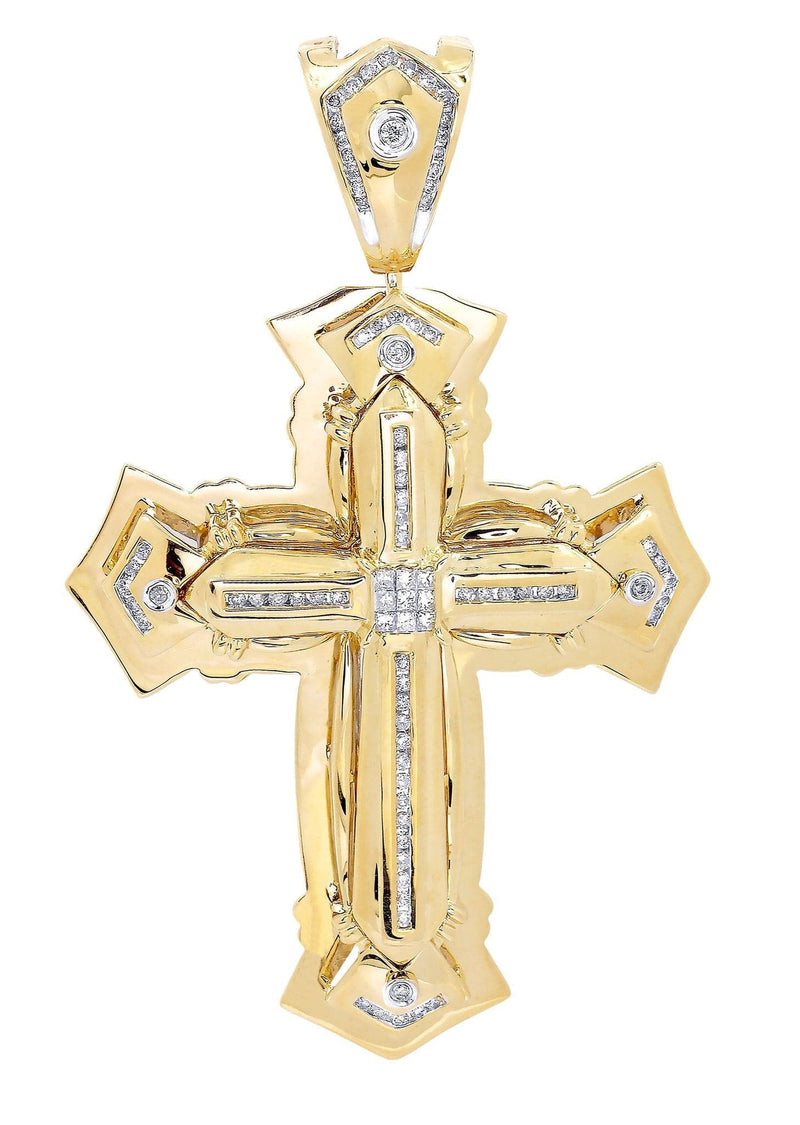 Diamond Cross Pendant | 1.03 Carats| 28.1 Grams
