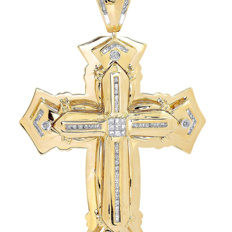 Diamond Cross Pendant | 1.03 Carats| 28.1 Grams
