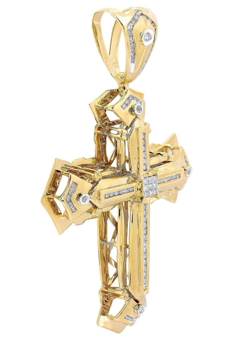 Diamond Cross Pendant | 1.03 Carats| 28.1 Grams
