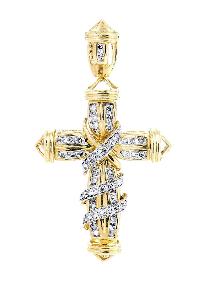 Diamond Cross Pendant | 0.7 Carats | 8.38 Grams