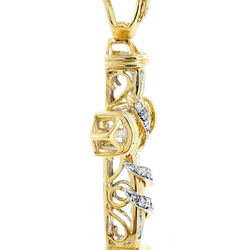 Diamond Cross Pendant | 0.7 Carats | 8.38 Grams