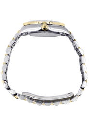 Womens Diamond Gold Rolex Watch | Diamond Bezel | 31MM | Black Diamond Dial | Jubilee Band