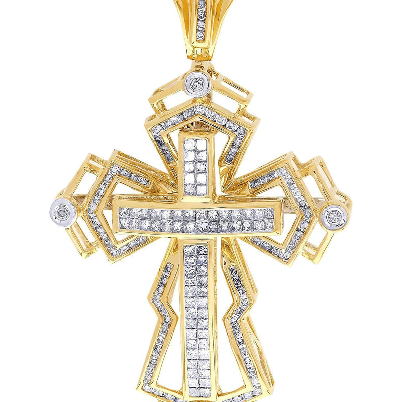 Diamond Cross Pendant| 2.63 Carats| 19.17 Grams