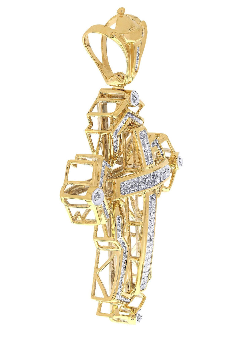 Diamond Cross Pendant| 2.63 Carats| 19.17 Grams