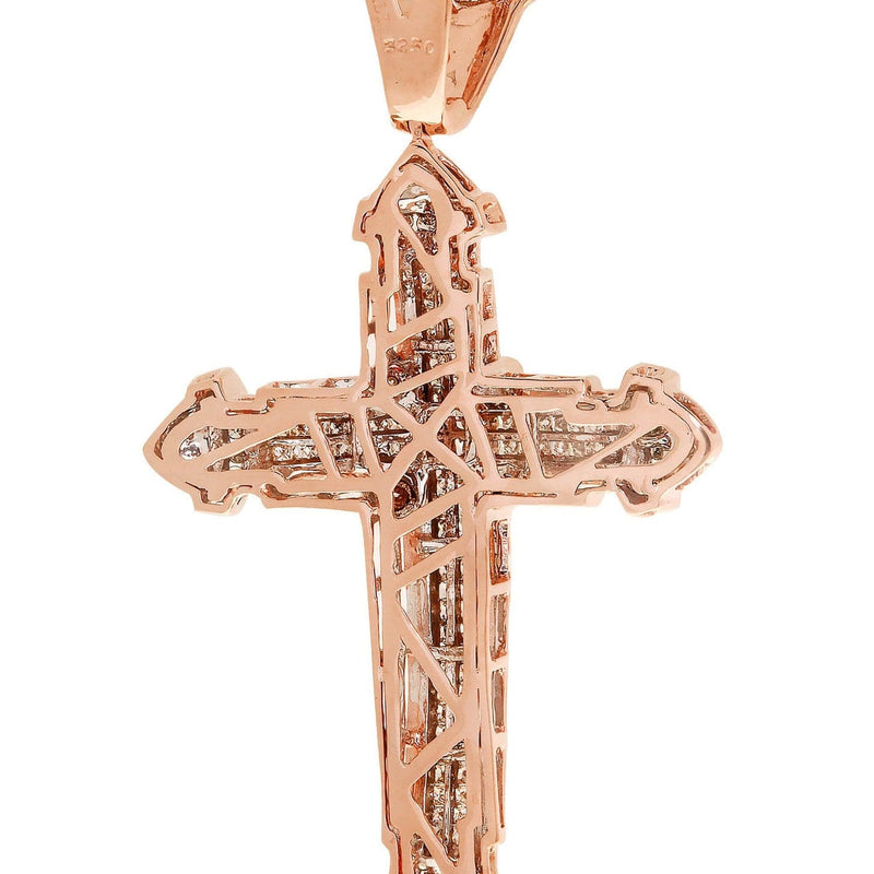 Diamond Cross Pendant| 1.72 Carats| 16.97 Grams