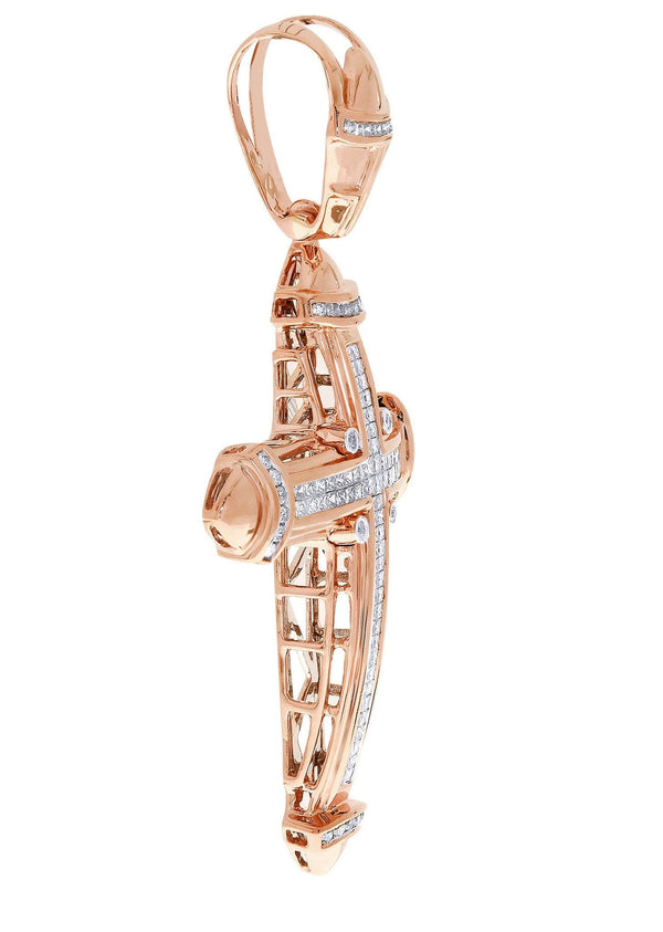 Diamond Cross Pendant| 1.72 Carats| 16.97 Grams