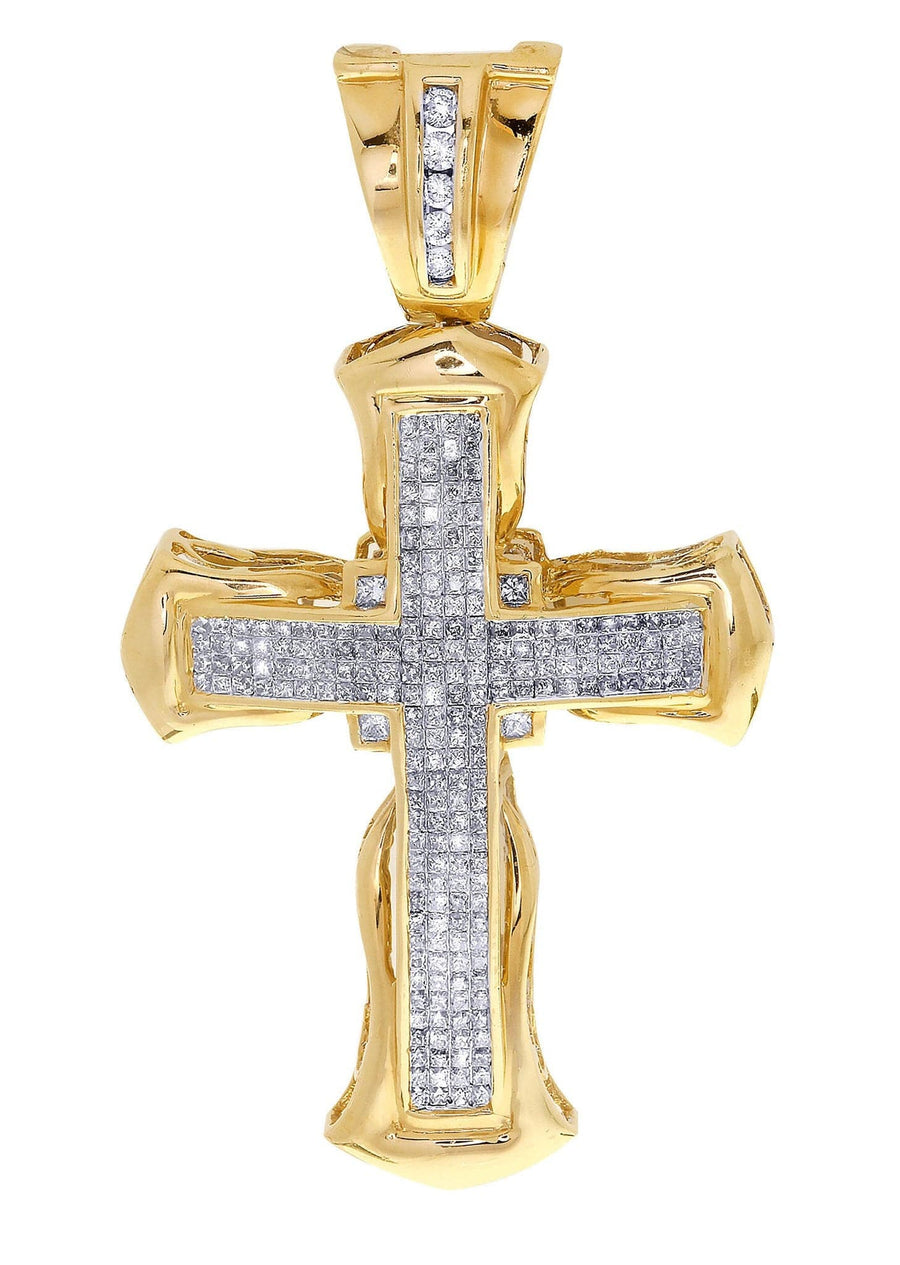 Diamond Cross Pendant| 4.48 Carats| 13.17 Grams