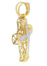 Diamond Cross Pendant| 4.48 Carats| 13.17 Grams