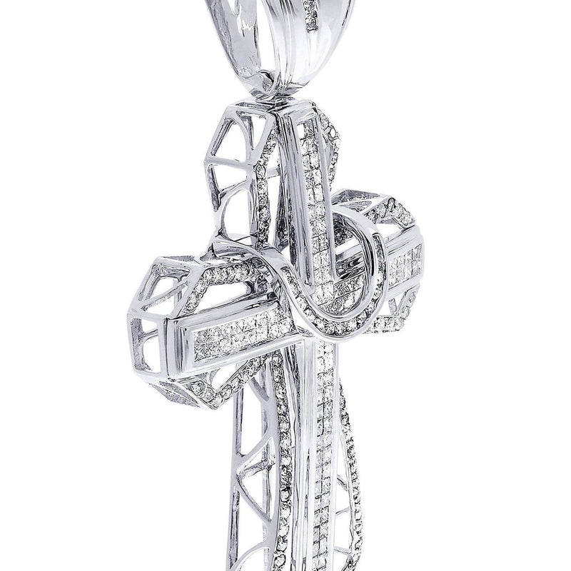 Diamond Cross Pendant| 4 Carats| 21.51 Grams