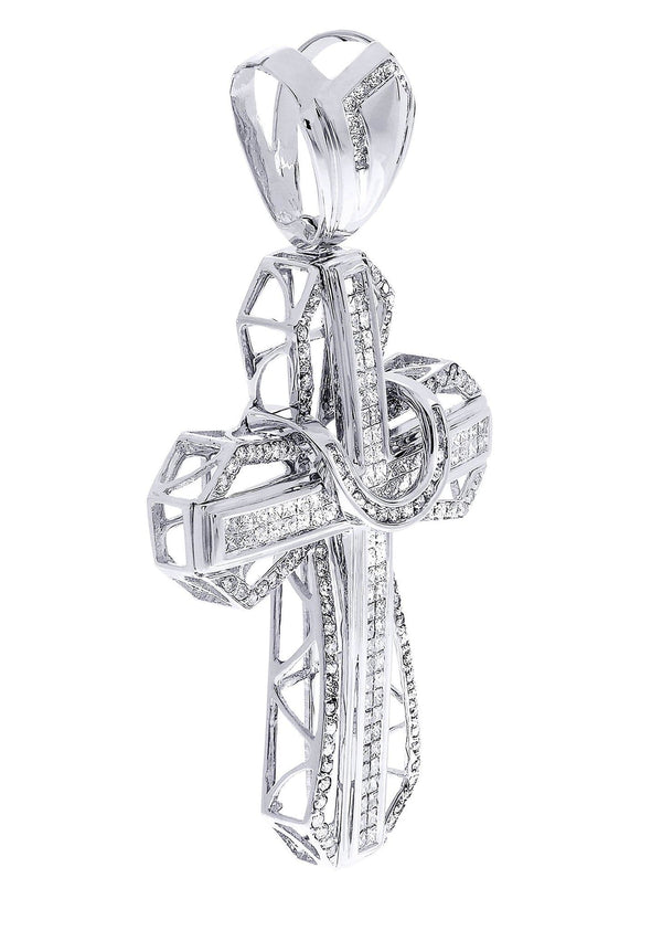 Diamond Cross Pendant| 4 Carats| 21.51 Grams