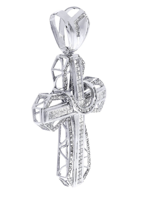 Diamond Cross Pendant| 4 Carats| 21.51 Grams