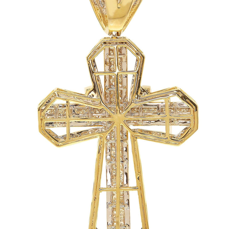 Diamond Cross Pendant| 4.11 Carats| 21.23 Grams