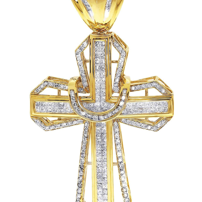 Diamond Cross Pendant| 4.11 Carats| 21.23 Grams