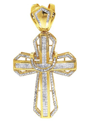 Diamond Cross Pendant| 4.11 Carats| 21.23 Grams