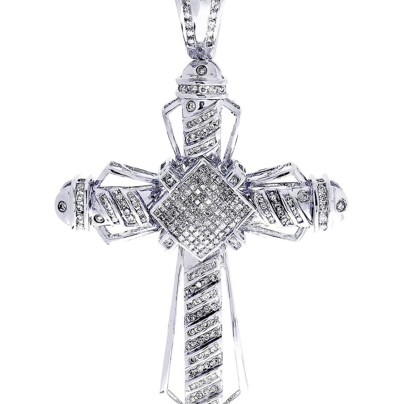 Diamond Cross Pendant| 2.1 Carats| 20.53 Grams