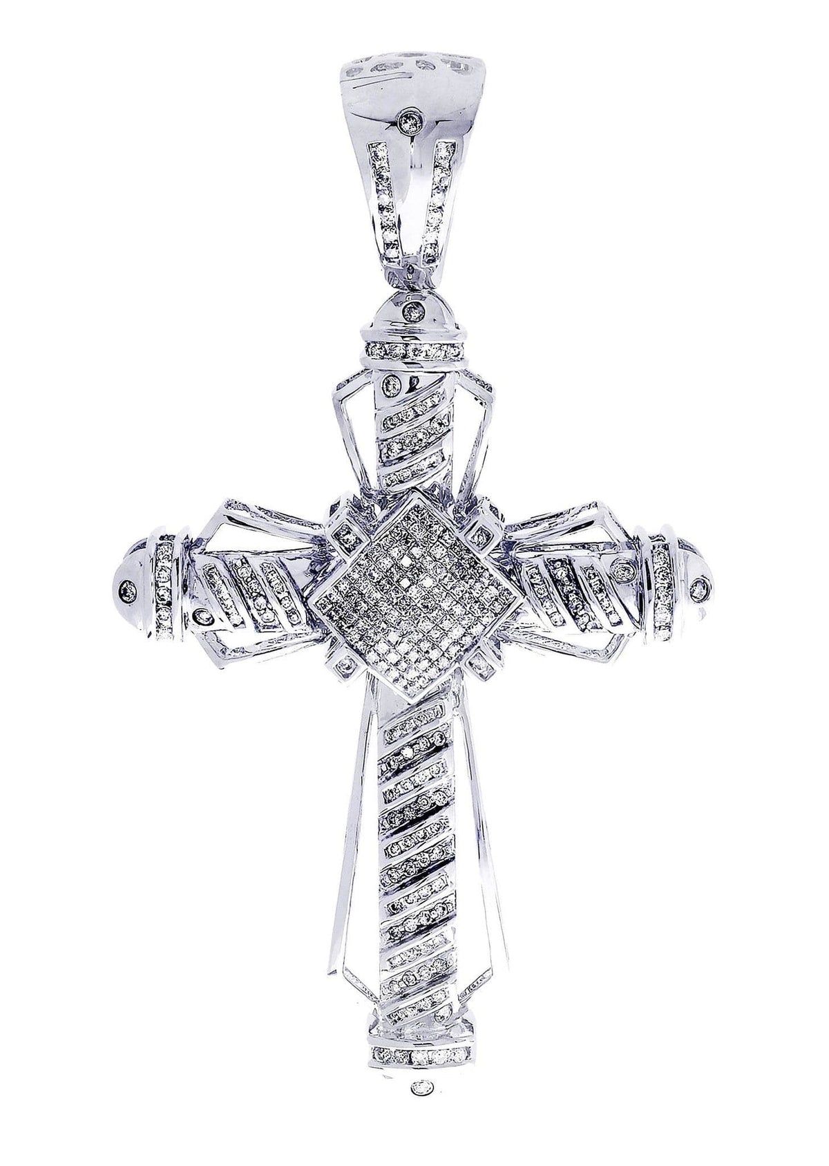 Diamond Cross Pendant| 2.1 Carats| 20.53 Grams