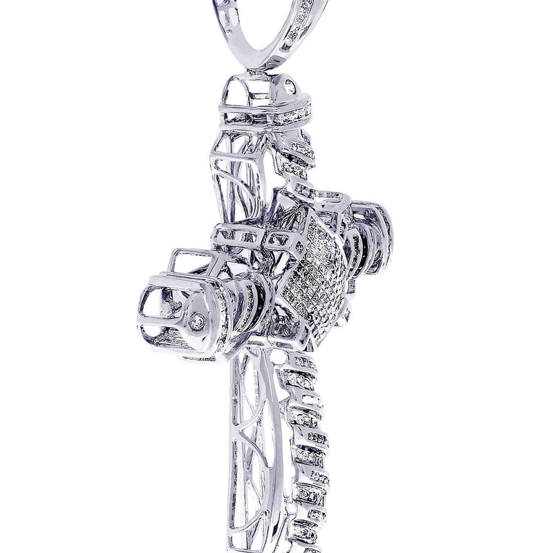 Diamond Cross Pendant| 2.1 Carats| 20.53 Grams