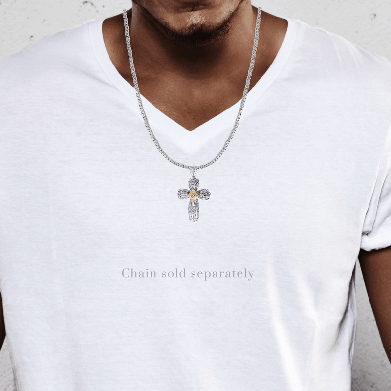 Diamond Cross Pendant| 1.9 Carats| 15.47 Grams
