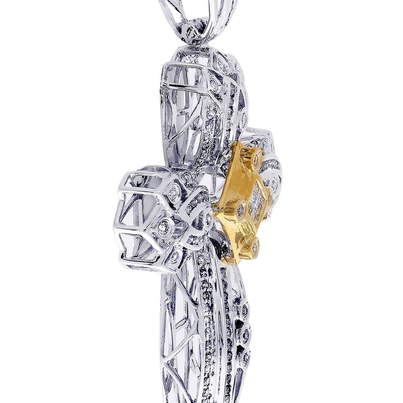 Diamond Cross Pendant| 1.9 Carats| 15.47 Grams