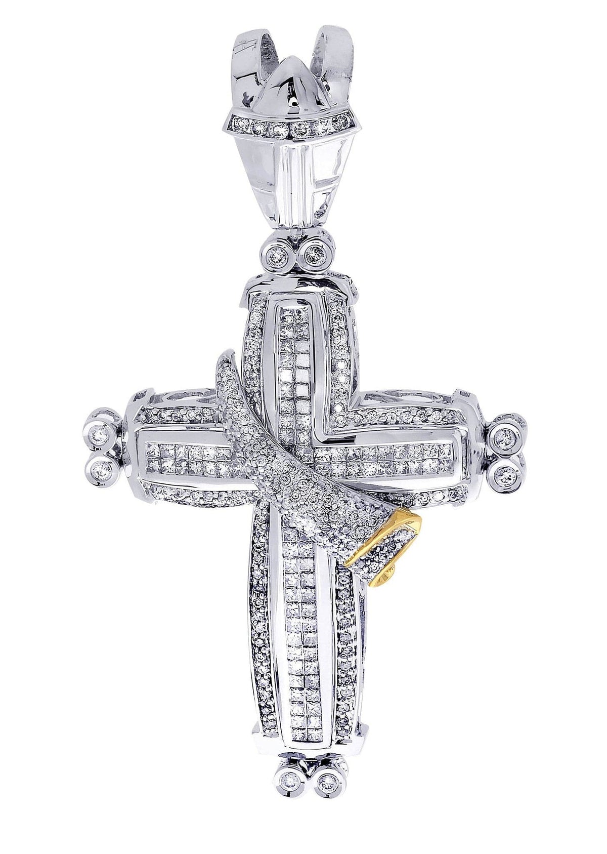 Diamond Cross Pendant| 2.85 Carats| 19.7 Grams