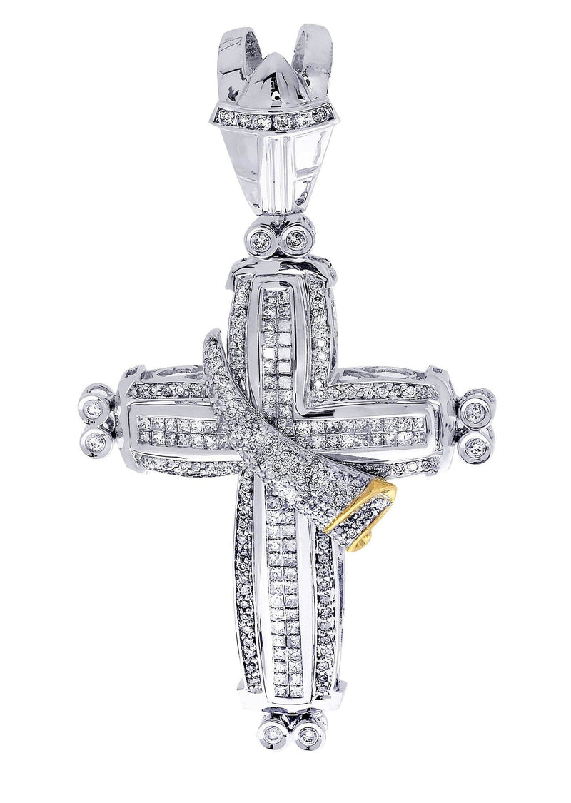 Diamond Cross Pendant| 2.85 Carats| 19.7 Grams