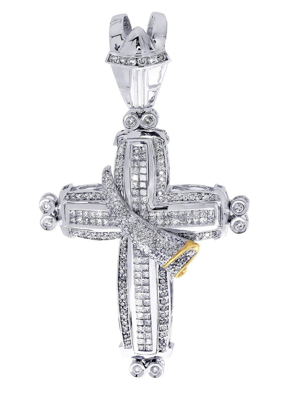 Diamond Cross Pendant| 2.85 Carats| 19.7 Grams