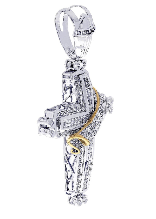 Diamond Cross Pendant| 2.85 Carats| 19.7 Grams