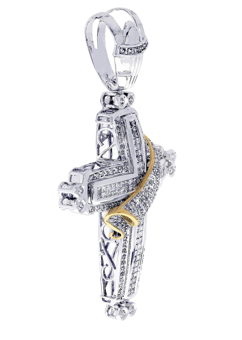 Diamond Cross Pendant| 2.85 Carats| 19.7 Grams