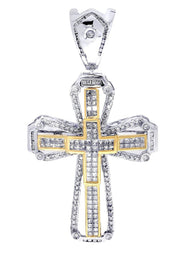 Diamond Cross Pendant| 2.92 Carats| 15.33 Grams