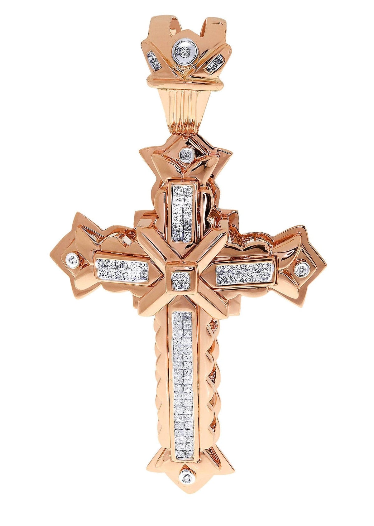 Diamond Cross Pendant| 1.28 Carats| 24.76 Grams