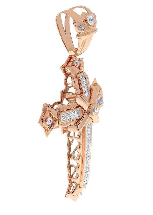 Diamond Cross Pendant| 1.28 Carats| 24.76 Grams