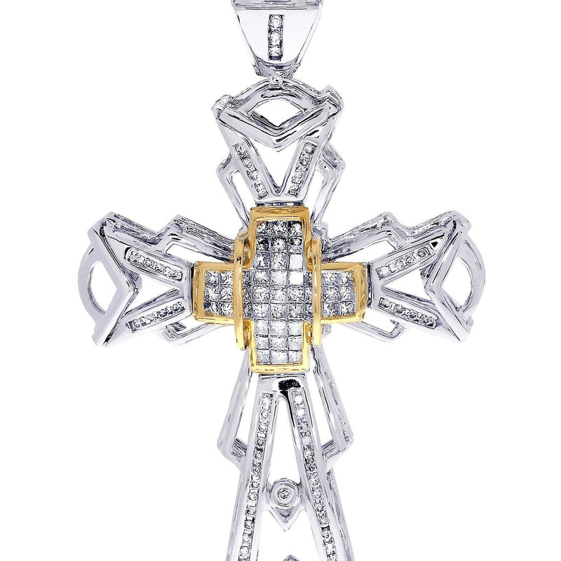 Diamond Cross Pendant| 1.51 Carats| 17.99 Grams