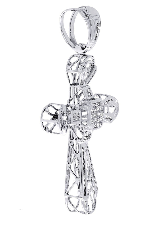 Diamond Cross Pendant| 1.27 Carats| 11.31 Grams