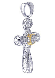 Diamond Cross Pendant| 1.28 Carats| 11.27 Grams