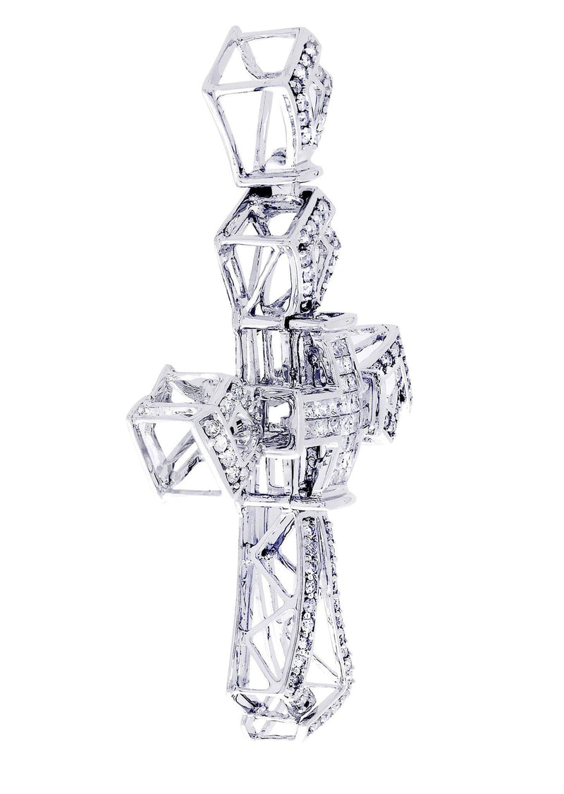 Diamond Cross Pendant| 1.78 Carats| 13.13 Grams