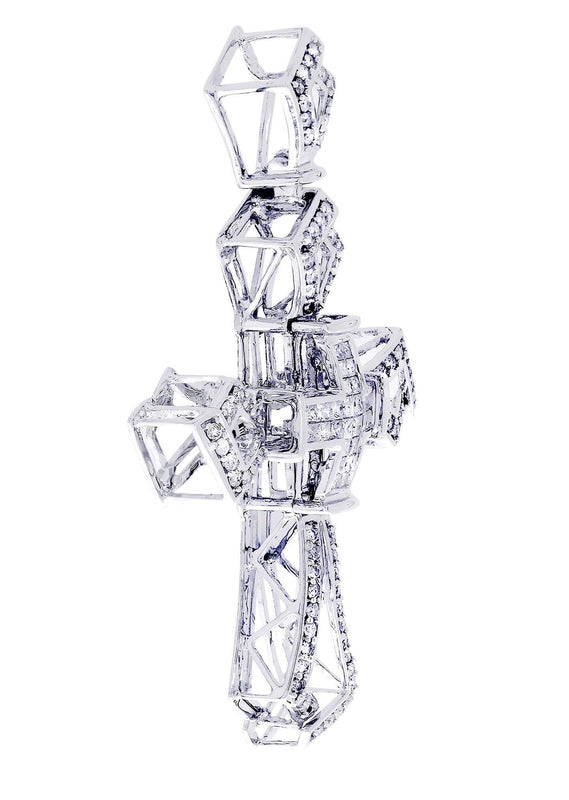 Diamond Cross Pendant| 1.78 Carats| 13.13 Grams