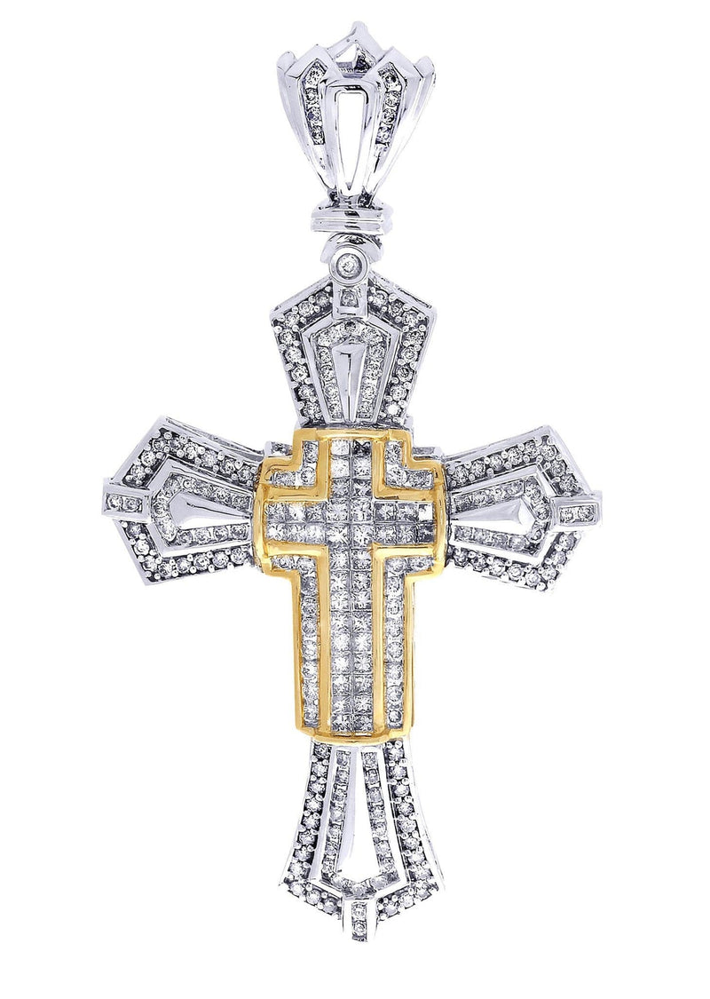 Diamond Cross Pendant| 2.75 Carats| 17.18 Grams