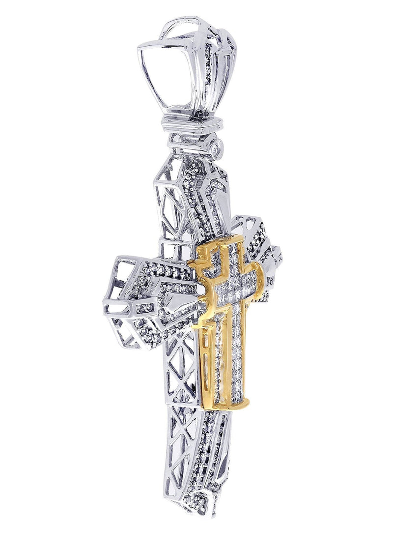Diamond Cross Pendant| 2.75 Carats| 17.18 Grams